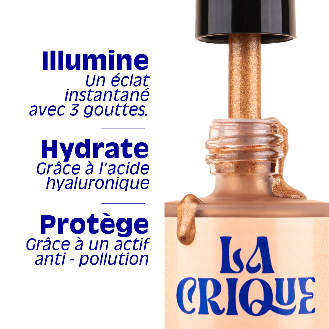 Sérum bronzant visage naturel – Gouttes éclat soleil hydratantes 30ml