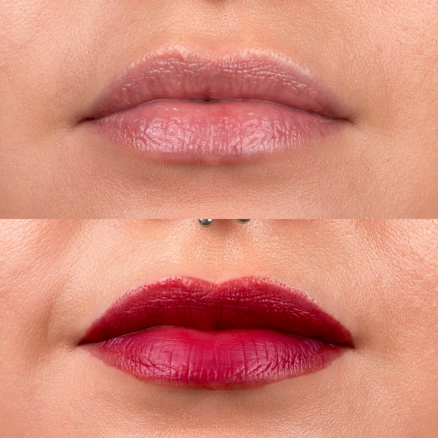 Lippenwasser – 05 Crush Rubis (vorher/nachher)