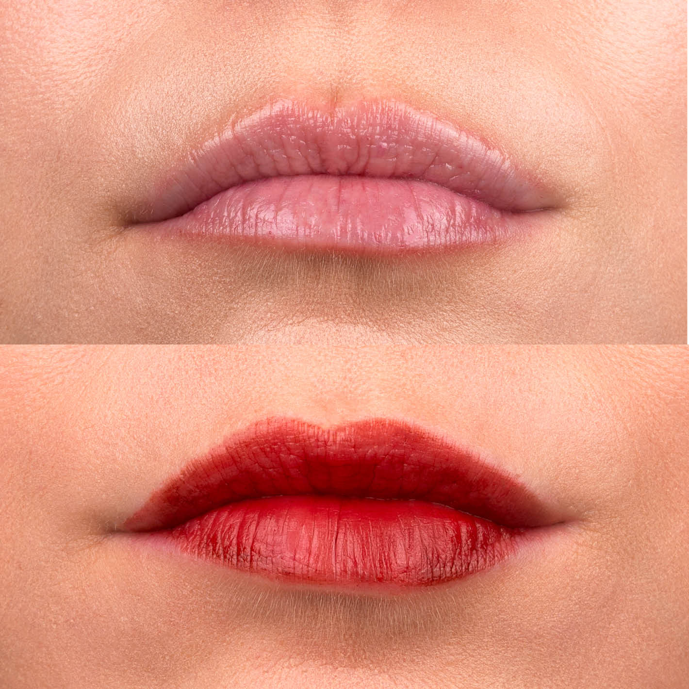 Lippenwasser – 06 Iced Coffee (vorher/nachher)