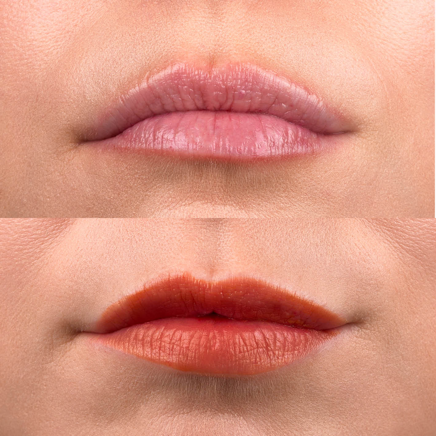 Lip Water - 01 Honey Shake (before/after)